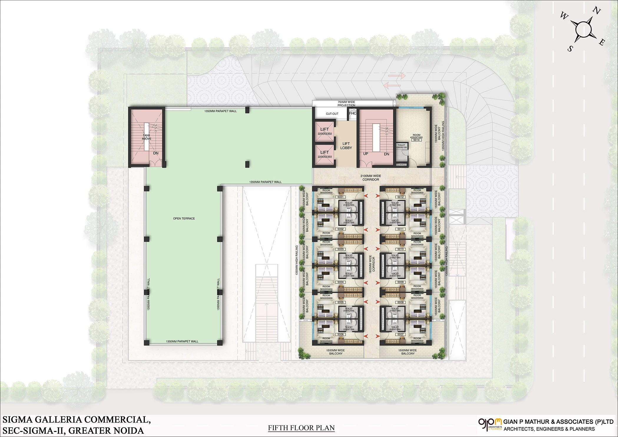 Fifth Floor Plan